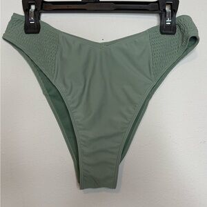 Hollister Olive Green High-Leg Bikini Bottom